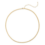 18k Gold Plated Flat Curb Chain