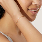 Hannah Flower Bracelet with Freshwater Pearls