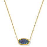 Elisa Pendant Necklace in Multi Drusy