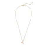 Lab-Grown Diamond Accent Charm Heart Pendant Necklace in 18k Gold Vermeil