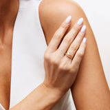 Aura Opal CZ Crown Ring