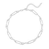 Aspen Abstract Linked Chain in Silver